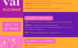 Alcanar celebra Carnaval els dies 20, 21 i 22 amb rua de comparses, correbars i espectacles diversos