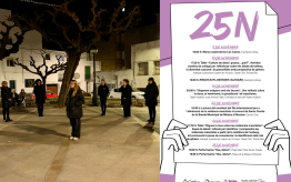 Alcanar tanca un mes d’accions pel 25N alçant la veu per les dones que ja no la tenen