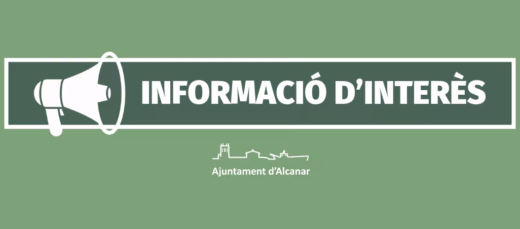 Informació d'interès Ajuntament d'Alcanar. 