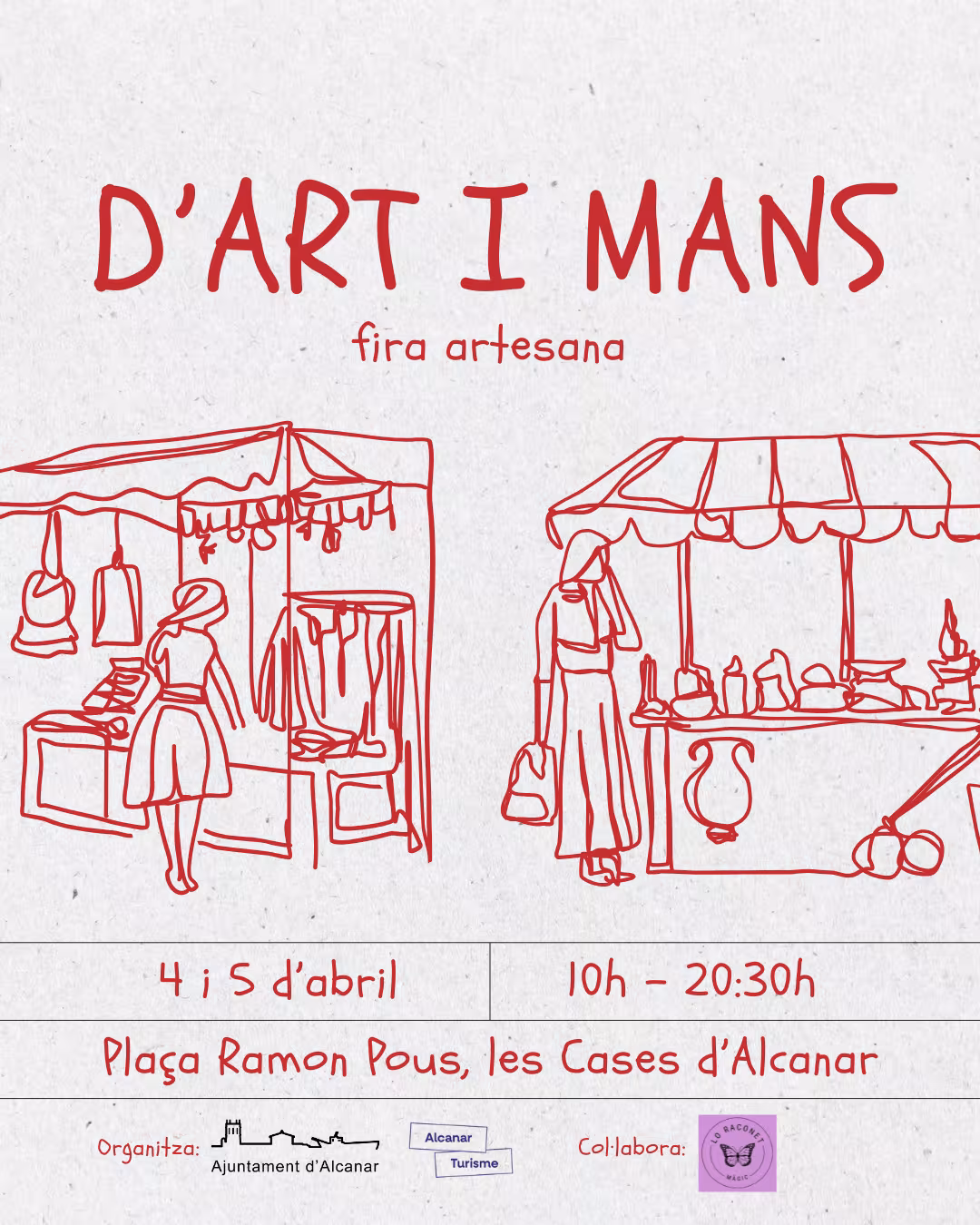 La fira d'Art i Mans reuneix artistes i artesans a les Cases d’Alcanar el pròxim cap de setmana 