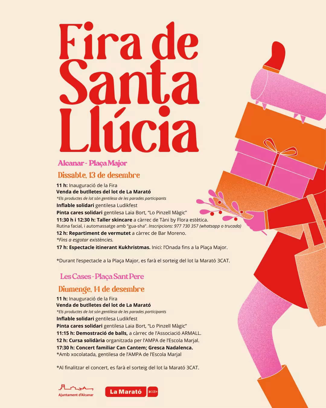 La Fira de Santa Llúcia d'Alcanar i les Cases d'Alcanar comptarà amb una trentena de parades, activitats i espectacles