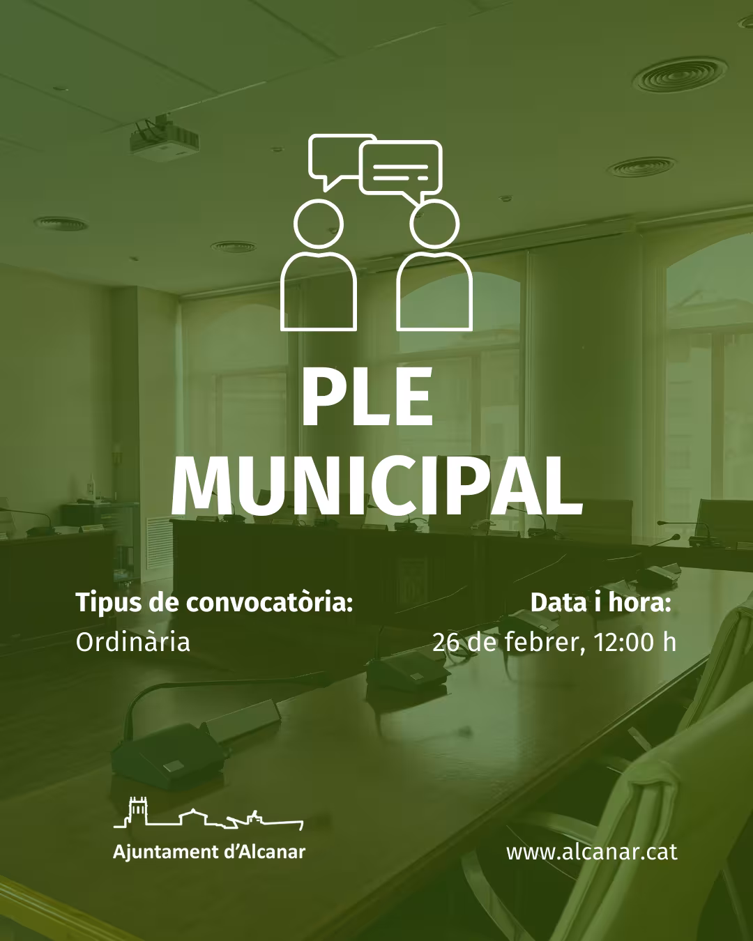 Ple Ordinari, 26 de febrer de 2026